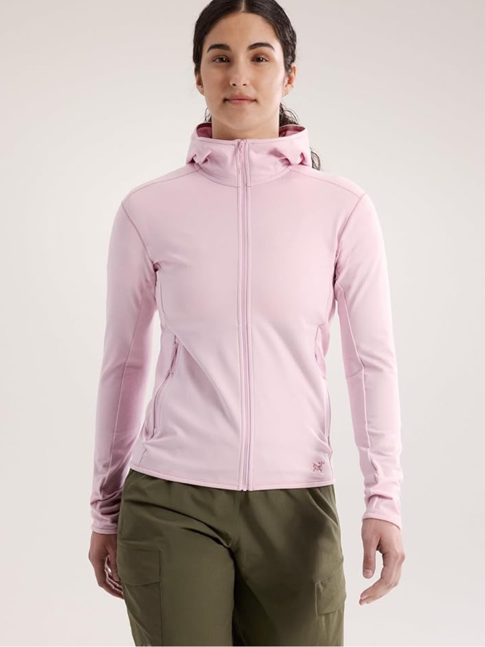 Arc'teryx Light Pink Women's Hooded Zip Jacket